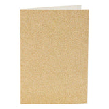 Cartes et enveloppes d'entreprise Creativ, format carte 10,5x15 cm, format enveloppe 11,5x16,5 cm, paillettes, 120+250 gr, or, 4 set 1 boîte - afbeelding 3