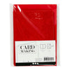 Cartes et enveloppes d'entreprise Creativ, format carte 10,5x15 cm, format enveloppe 11,5x16,5 cm, paillettes, 110+250 gr, rouge, 4 set 1 boîte