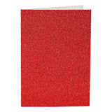 Cartes et enveloppes d'entreprise Creativ, format carte 10,5x15 cm, format enveloppe 11,5x16,5 cm, paillettes, 110+250 gr, rouge, 4 set 1 boîte - afbeelding 3