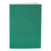 Cartes et enveloppes d'entreprise Creativ, format carte 10,5x15 cm, format enveloppe 11,5x16,5 cm, paillettes, 110+250 gr, vert, 4 set 1 boîte