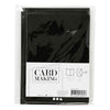 Cartes et enveloppes d'entreprise Creativ, format carte 10,5x15 cm, format enveloppe 11,5x16,5 cm, paillettes, 110+250 gr, noir, 4 set 1 boîte