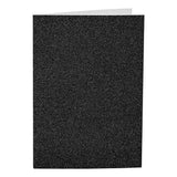 Cartes et enveloppes d'entreprise Creativ, format carte 10,5x15 cm, format enveloppe 11,5x16,5 cm, paillettes, 110+250 gr, noir, 4 set 1 boîte - afbeelding 3