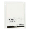 Cartes et enveloppes d'entreprise Creativ, format carte 10,5x15 cm, format enveloppe 11,5x16,5 cm, paillettes, 120+250 gr, blanc, 4 set 1 boîte