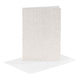 Cartes et enveloppes d'entreprise Creativ, format carte 10,5x15 cm, format enveloppe 11,5x16,5 cm, paillettes, 120+250 gr, blanc, 4 set 1 boîte