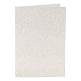 Cartes et enveloppes d'entreprise Creativ, format carte 10,5x15 cm, format enveloppe 11,5x16,5 cm, paillettes, 120+250 gr, blanc, 4 set 1 boîte - afbeelding 3