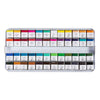 Peinture aquarelle art Creativ company, ½ godet, format 10x15x20 mm, couleurs standards, 48 couleurs 1 boîte