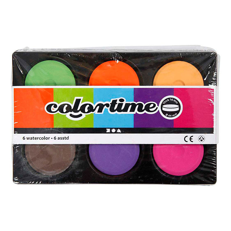 Aquarelle Colortime, h : 19 mm, d 57 mm, couleurs supplémentaires, 1 boîte