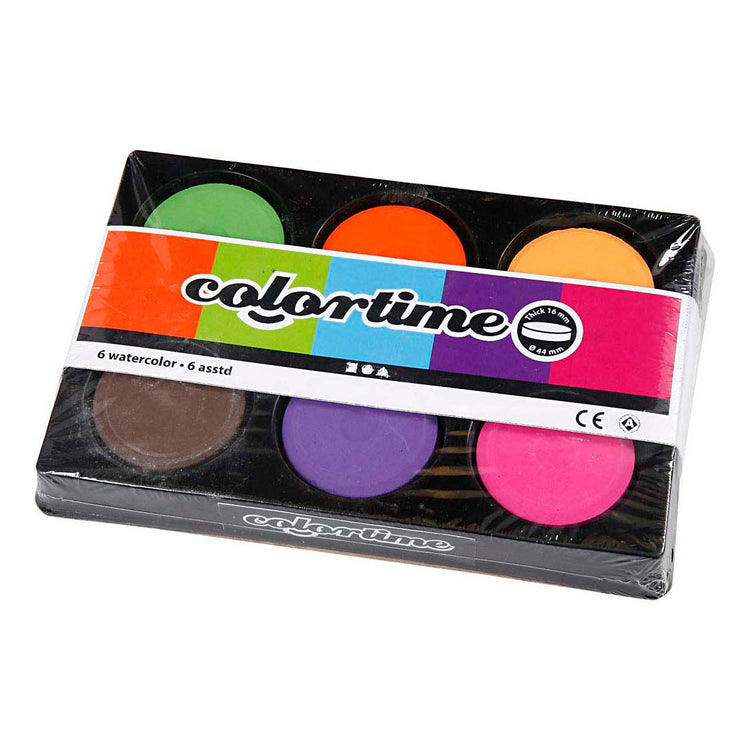 Aquarelle Colortime, h : 19 mm, d 57 mm, couleurs supplémentaires, 1 boîte