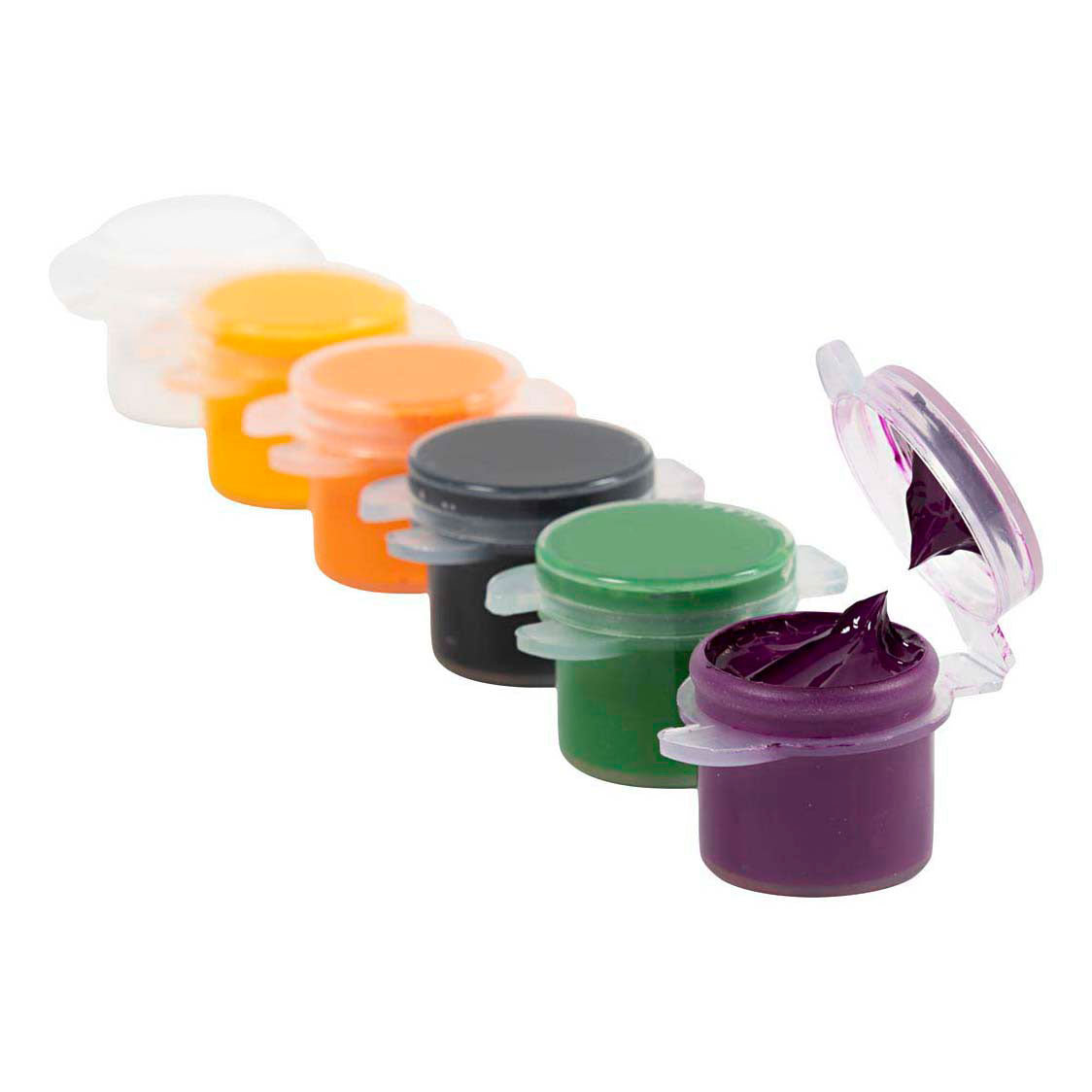 Creativ company plus color peinture acrylique, couleurs d'Halloween, 6x5 ml 1 boîte