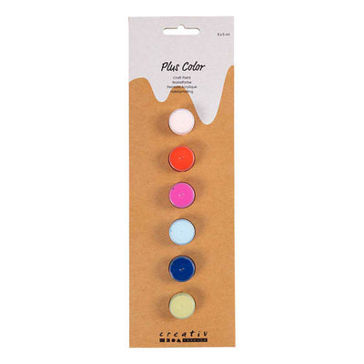 Creativ company plus color peinture acrylique, couleurs fortes, 6x5 ml 1 boîte