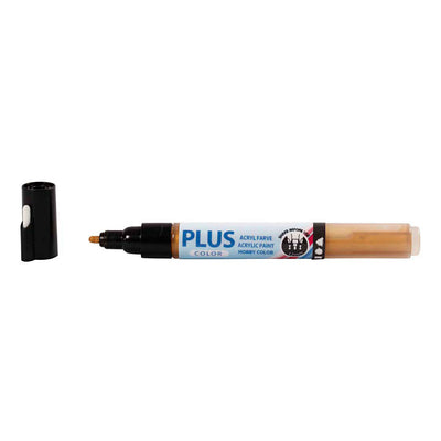 Marqueur de couleur Plus, l : 14,5 cm, largeur de trait 1-2 mm, or, 5,5 ml, 1 pièce