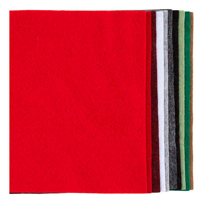 Creativ company feutre de loisirs, a4, feuille 210x297 mm, épaisseur 2 mm, peinture de Noël, 10 pièces 1 boîte