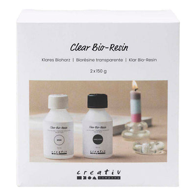 Creativ company bio-résine transparente, transparente, 2x150 ml 1 boîte