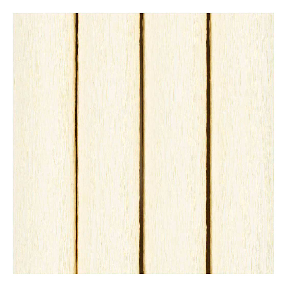 Papier crépon Creativ company, feuille 25x60 cm, taux de crêpe : 180%, 105 gr, blanc cassé, 4 feuilles 1 boîte