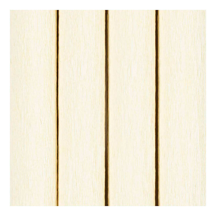 Papier crépon Creativ company, feuille 25x60 cm, taux de crêpe : 180%, 105 gr, blanc cassé, 4 feuilles 1 boîte