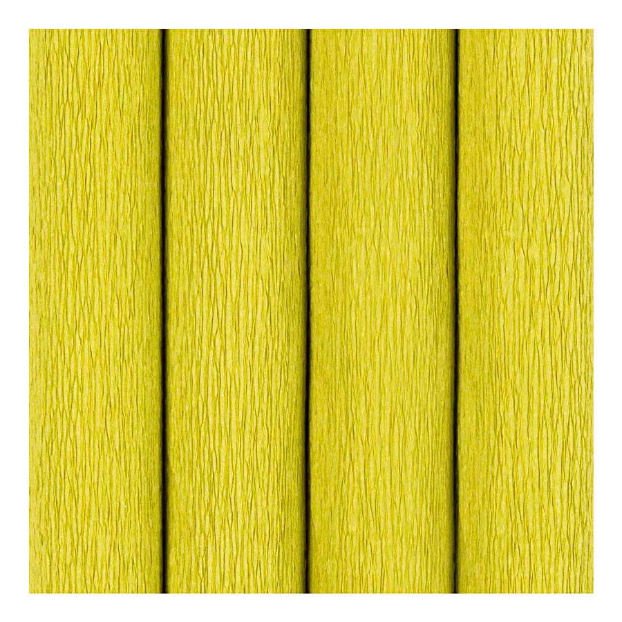 Papier crépon Creativ company, feuille 25x60 cm, taux de crêpe : 180%, 105 gr, vert clair, 4 feuilles 1 boîte