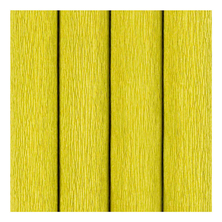 Papier crépon Creativ company, feuille 25x60 cm, taux de crêpe : 180%, 105 gr, vert clair, 4 feuilles 1 boîte