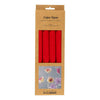Papier crépon Creativ company, feuille 25x60 cm, taux de crêpe : 180%, 105 gr, rouge, 4 feuilles 1 boîte