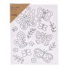 Creativ company toile de peinture avec impression, papillons, d: 1,6 cm, taille 24x30 cm, 360 g, 1 pièce