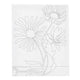 Creativ company toile de peinture avec impression, grandes fleurs, d: 1,6 cm, taille 24x30 cm, 360 g, 1 pièce