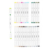 Stylo à dessin Creativ company, largeur de trait 1+8 mm, couleurs pastel, couleurs standard, 24 pièces 1 boîte