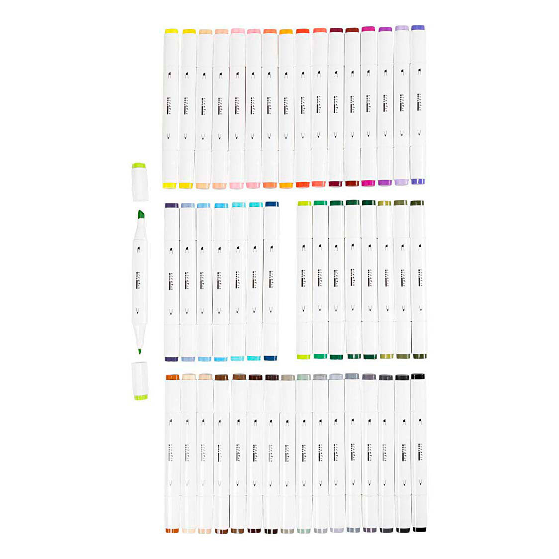 Stylo à dessin Creativ company, largeur de trait 1+8 mm, couleurs standards, 48 pièces 1 boîte