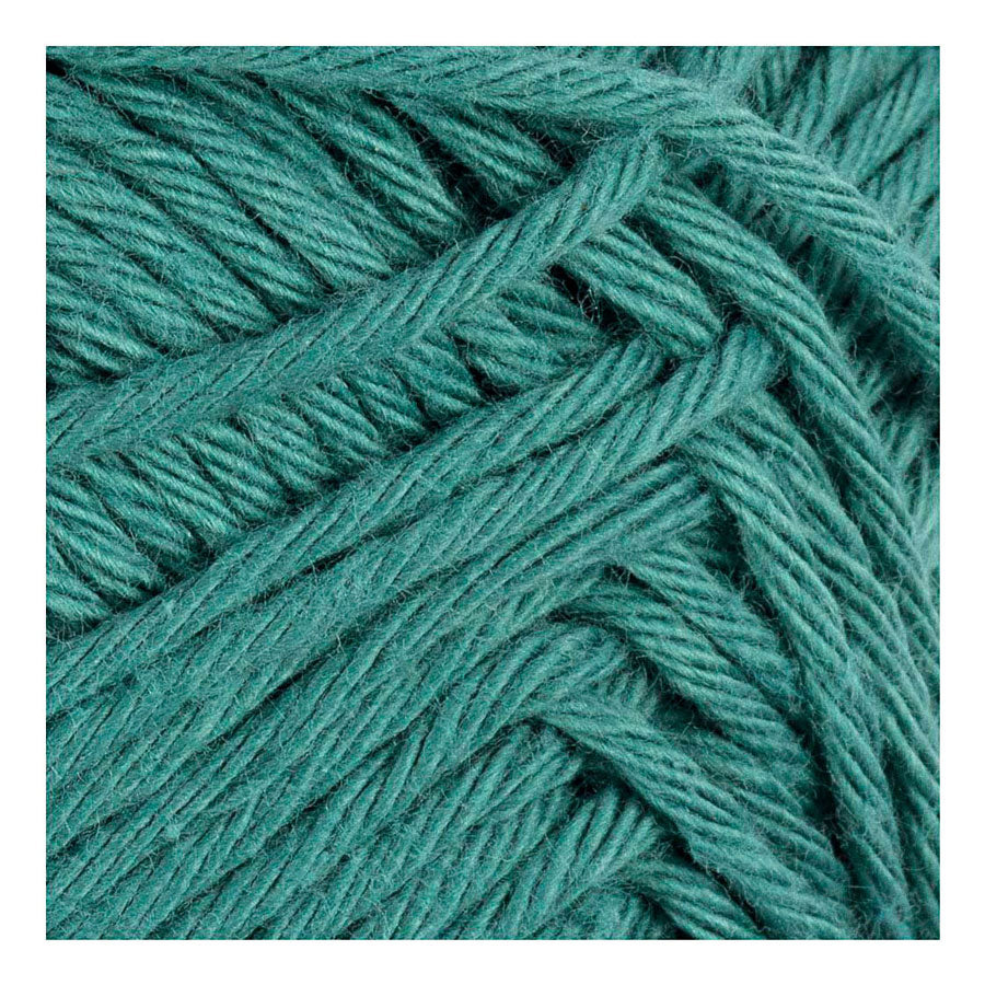 Fil de coton Creativ company, taille 8 8, l: 80-85 m, pétrole, 50 gr 1 pelote