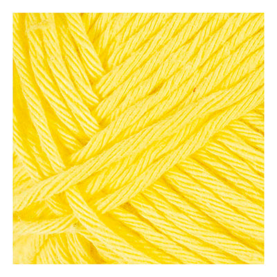 Fil de coton Creativ company, taille 8 8, l : 80-85 m, jaune, 50 g 1 pelote