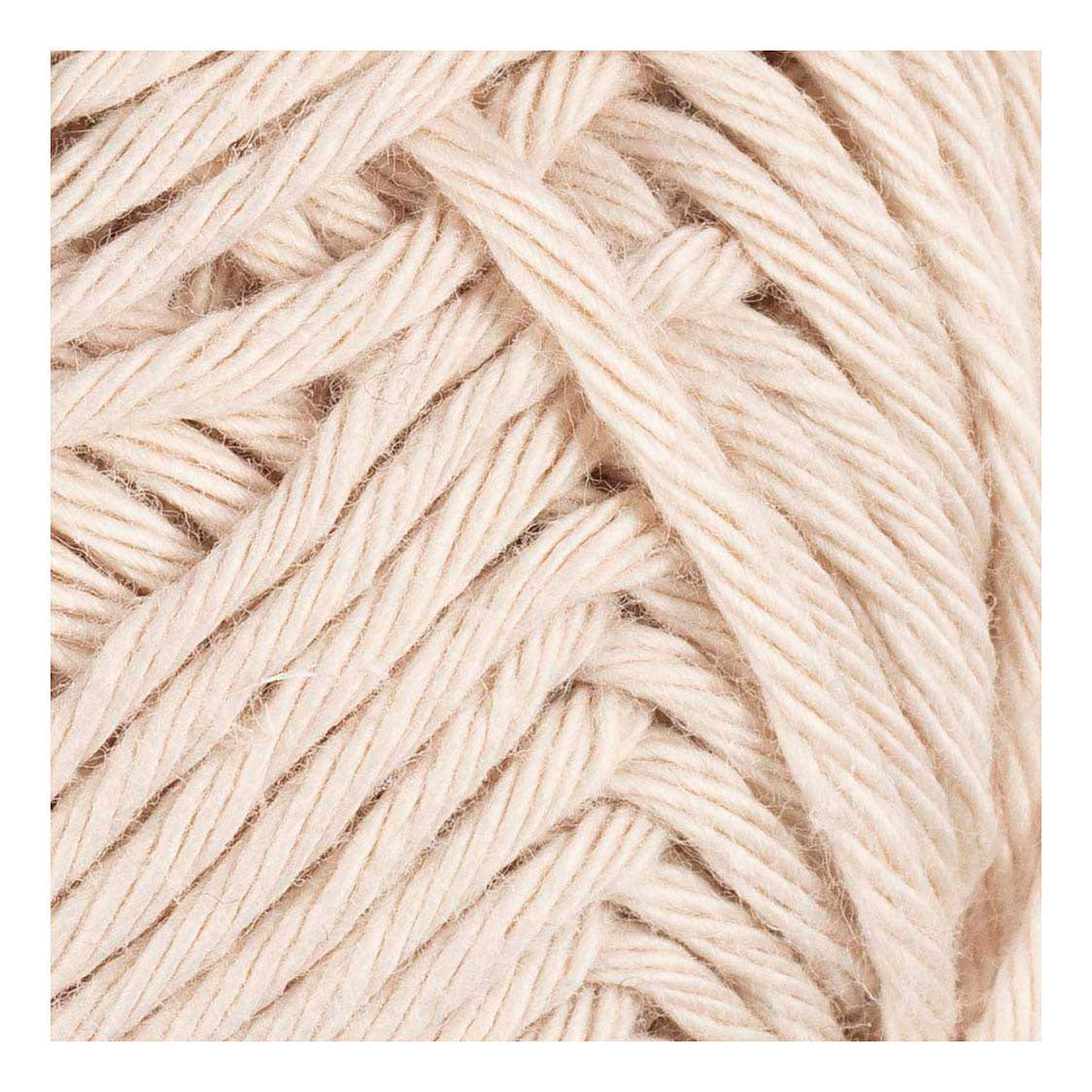 Fil de coton Creativ company, taille 8 8, l: 80-85 m, couleur sable, 50 g 1 pelote