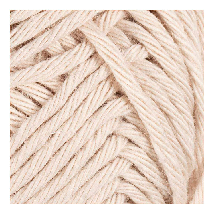 Fil de coton Creativ company, taille 8 8, l: 80-85 m, couleur sable, 50 g 1 pelote