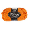 Fil de coton Creativ company, taille 8 8, l : 80-85 m, orange, 50 g 1 pelote