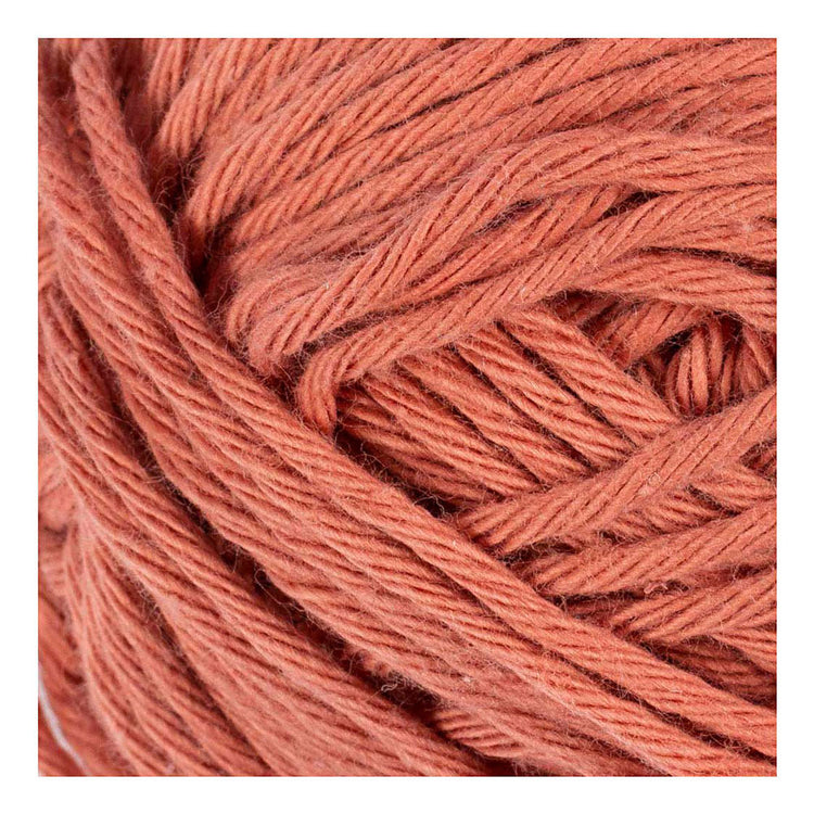Fil de coton Creativ company, taille 8 8, l : 80-85 m, terre cuite, 50 g 1 pelote
