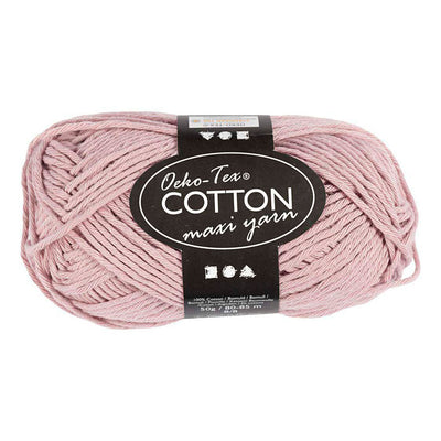 Fil de coton Creativ company, taille 8 8, l : 80-85 m, lavande, 50 g 1 pelote