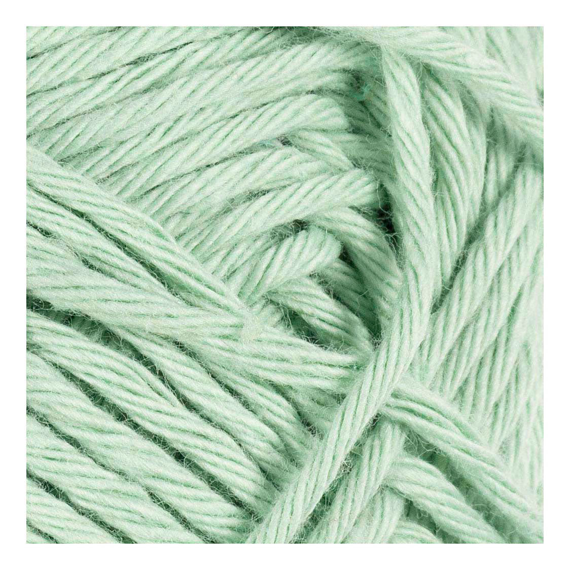 Fil de coton Creativ company, taille 8 8, l : 80-85 m, vert menthe, 50 g 1 pelote