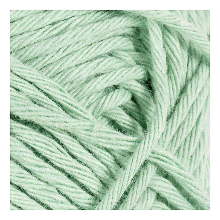Fil de coton Creativ company, taille 8 8, l : 80-85 m, vert menthe, 50 g 1 pelote