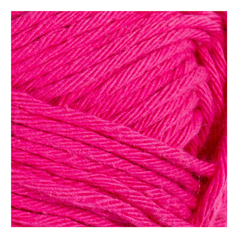 Fil de coton Creativ company, taille 8 8, l : 80-85 m, rose, 50 g 1 pelote