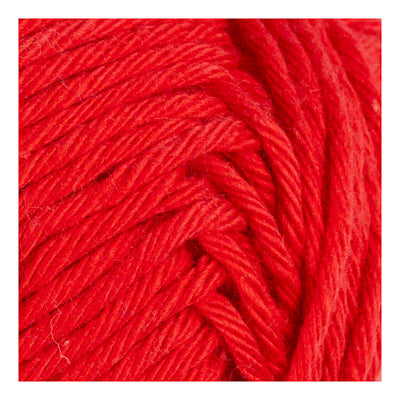 Fil de coton Creativ company, taille 8 8, l : 80-85 m, rouge foncé, 50 g 1 pelote