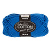 Fil de coton Creativ company, taille 8 8, l : 80-85 m, bleu cobalt, 50 g 1 pelote