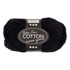 Fil de coton Creativ company, taille 8 8, l : 80-85 m, noir, 50 g 1 pelote