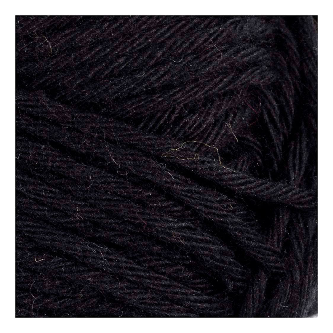 Fil de coton Creativ company, taille 8 8, l : 80-85 m, noir, 50 g 1 pelote