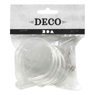 Boutons Creativ company, ronds, d 5,5 cm, 5 pièces, 1 boîte