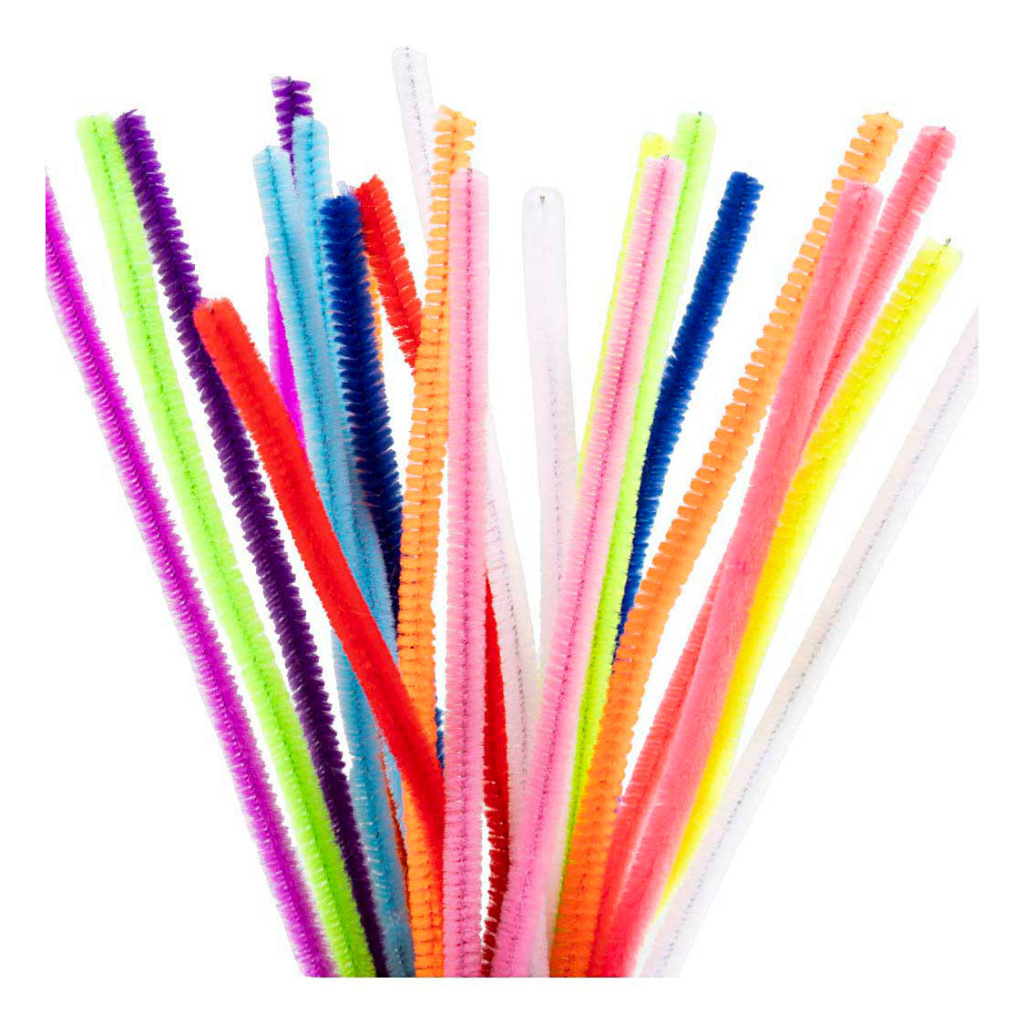 Creativ company chenille, l: 30 cm, épaisseur 6 mm, colorée, 25 div 1 boîte