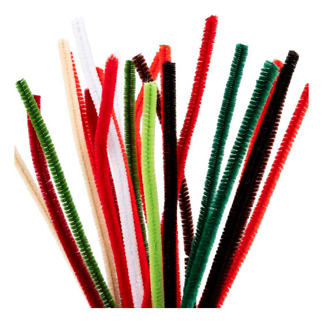 Creativ company chenille, l: 30 cm, épaisseur 6 mm, peinture de Noël, 25 div 1 boîte