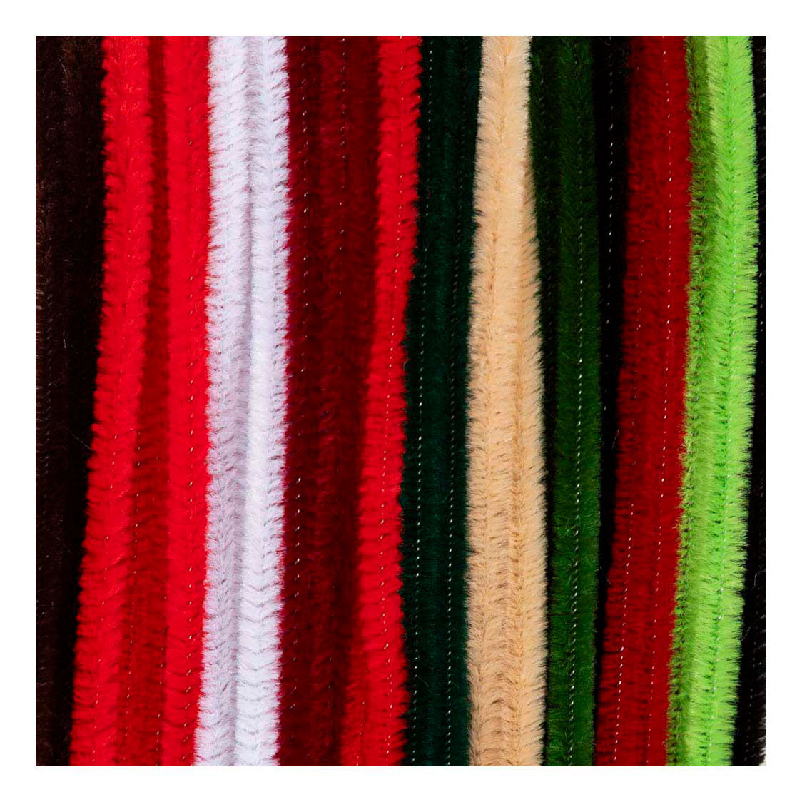Creativ company chenille, l: 30 cm, épaisseur 6 mm, peinture de Noël, 25 div 1 boîte