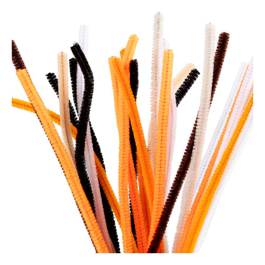 Creativ company chenille, l: 30 cm, épaisseur 6 mm, couleurs halloween, 25 div 1 boîte