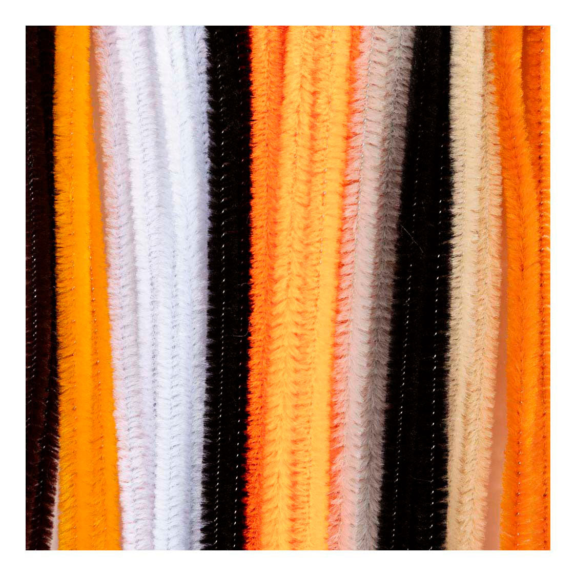 Creativ company chenille, l: 30 cm, épaisseur 6 mm, couleurs halloween, 25 div 1 boîte