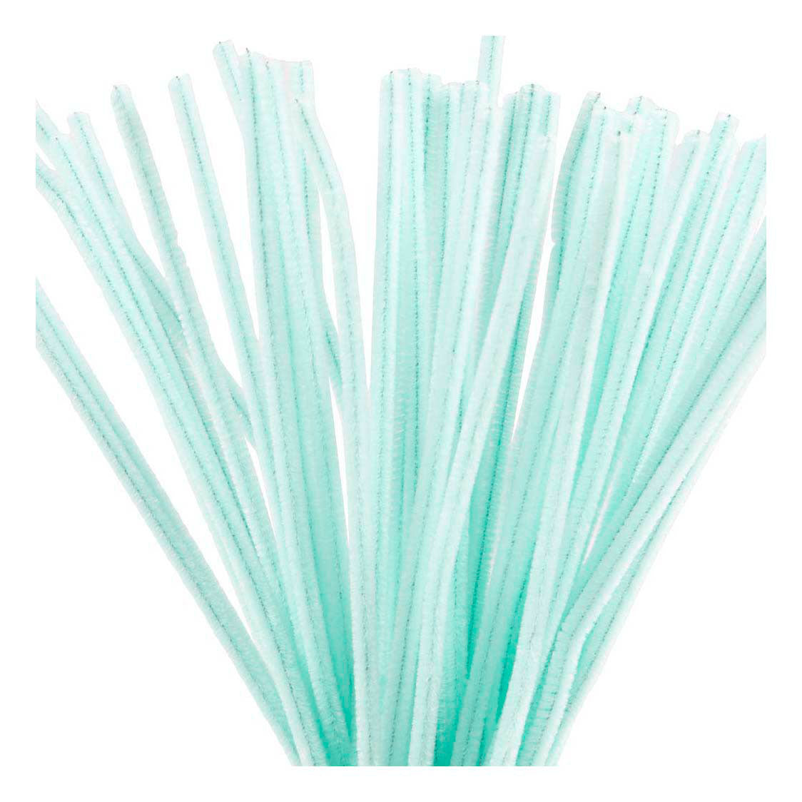 Creativ company chenille, l: 30 cm, épaisseur 6 mm, turquoise clair, 50 pièces 1 boîte