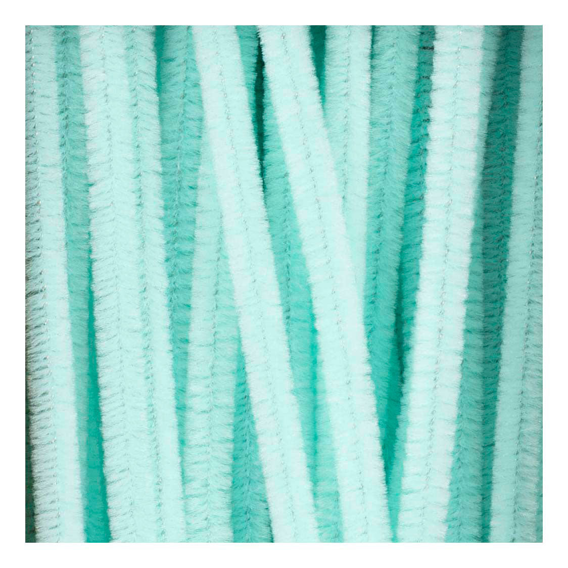 Creativ company chenille, l: 30 cm, épaisseur 6 mm, turquoise clair, 50 pièces 1 boîte