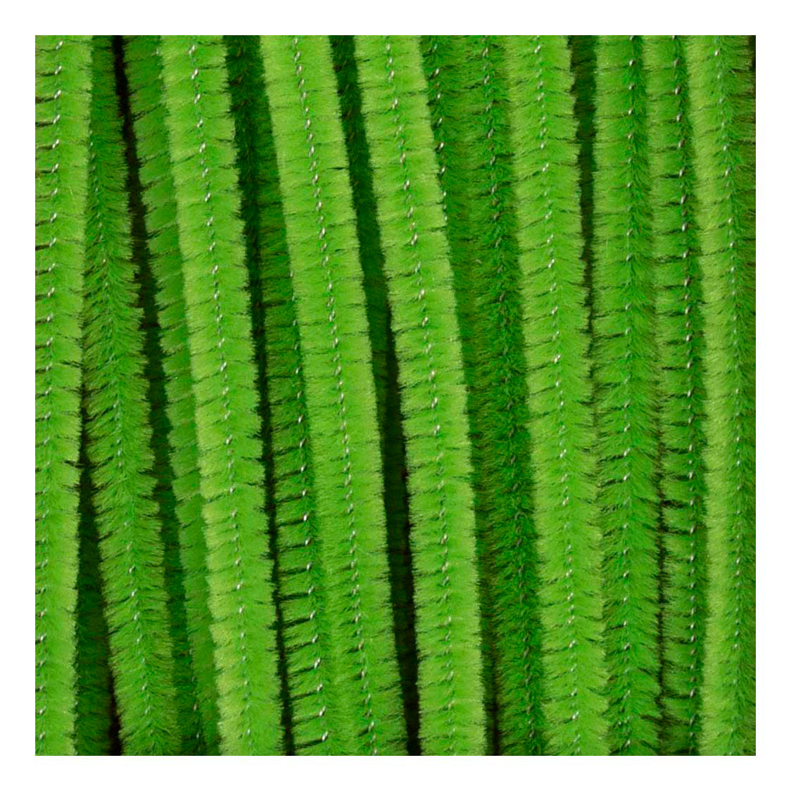 Creativ company chenille, l: 30 cm, épaisseur 6 mm, vert citron, 50 pièces 1 boîte
