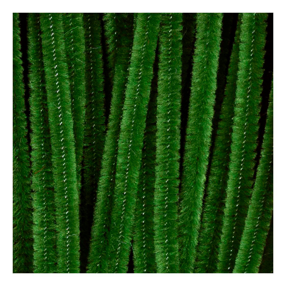 Creativ company chenille, l: 30 cm, épaisseur 6 mm, vert pin, 50 pièces 1 boîte